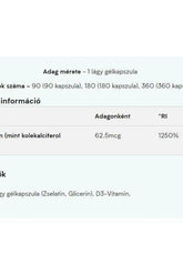 Myprotein Vitamin D3 supplement information, showing dosage and ingredients in softgel format.